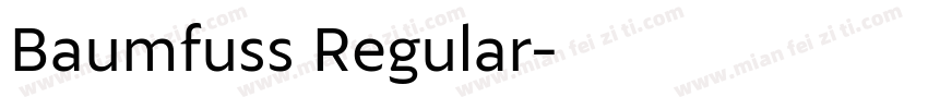 Baumfuss Regular字体转换